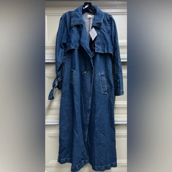 NWT Boyish “THE MAXWELL” Midweight Denim Trench Coat - Picture 4 of 15